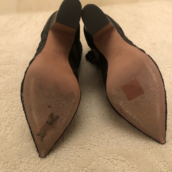 Lace chunky heel booties - Picture 5 of 9